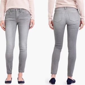 J Crew Sz 31 Gray Valley Wash Skinny Jeans